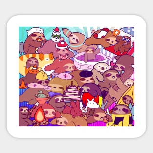 Lots of Sloths Sticker